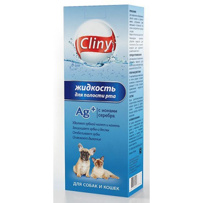 Cliny Жидкость для полости рта кошек Кот и Пес, онлайн зоомагазин и ветаптека