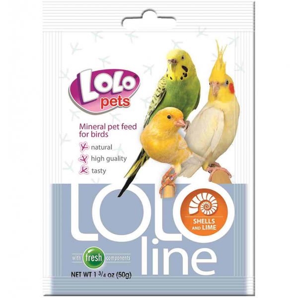Lo Lo Pets Подкормка для птиц с ракушками и кальцием Кот и Пес, онлайн зоомагазин и ветаптека