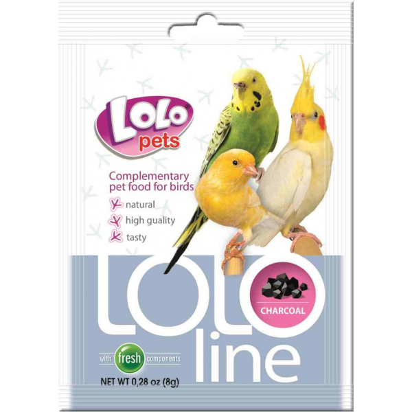 Lo Lo Pets Подкормка для птиц c углем Кот и Пес, онлайн зоомагазин и ветаптека