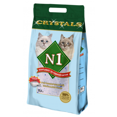 N1 Crystals Наполнитель для кошачьего туалета для Мальчиков Кот и Пес, онлайн зоомагазин и ветаптека