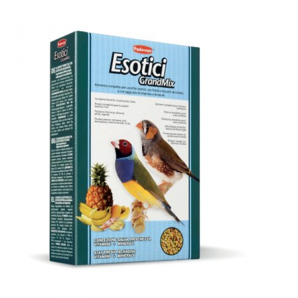 Padovan Grandmix Esotici Корм для экзотических птиц Кот и Пес, онлайн зоомагазин и ветаптека