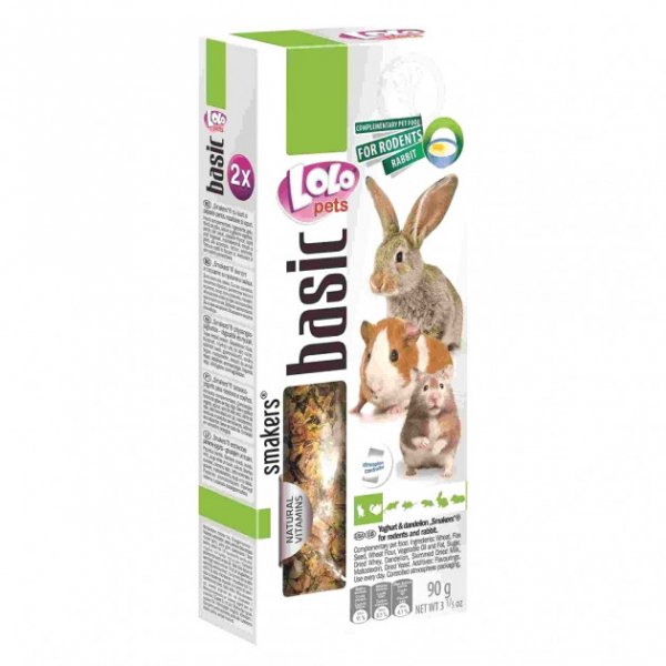 Lo Lo Pets Палочки для грызунов и кроликов c йогуртом Кот и Пес, онлайн зоомагазин и ветаптека