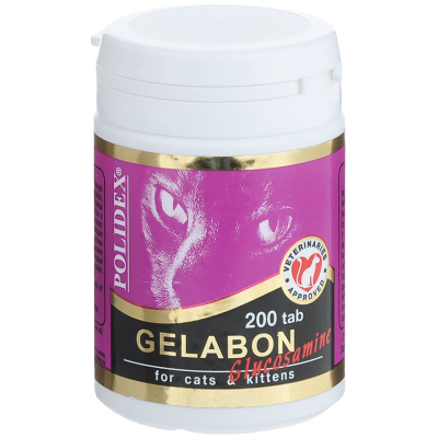 Polidex Gelabon Glucosamine Витамины для кошек и котят для суставов Кот и Пес, онлайн зоомагазин и ветаптека