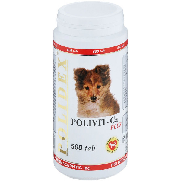 Polidex Polivit – Ca Plus Витамины для собак Кальций Кот и Пес, онлайн зоомагазин и ветаптека
