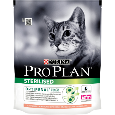 Pro Plan Sterilised корм для кастрированных кошек и котов с Лососем Кот и Пес, онлайн зоомагазин и ветаптека