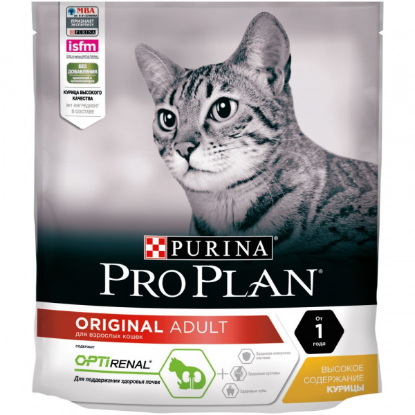 Purina Pro Plan Adult Корм для кошек с Курицей Кот и Пес, онлайн зоомагазин и ветаптека