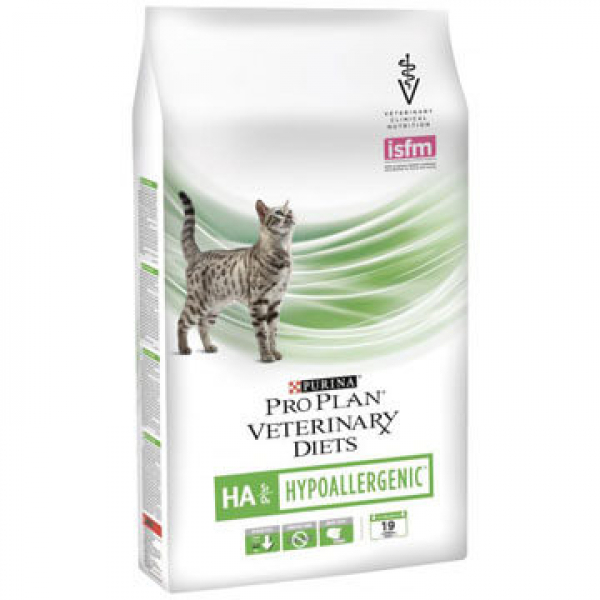 Pro Plan Veterinary Diets HA Hypoallergenic Корм для кошек для лечения Аллергии Кот и Пес, онлайн зоомагазин и ветаптека