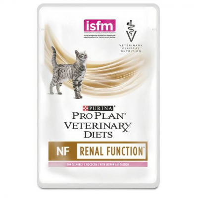 Purina Pro Plan Veterinary Diets NF Renal Function Пауч для кошек при патологии Почек с Лососем Кот и Пес, онлайн зоомагазин и ветаптека