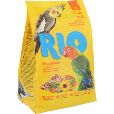 RIO корм для среднийних попугаев 1кг Кот и Пес, онлайн зоомагазин и ветаптека