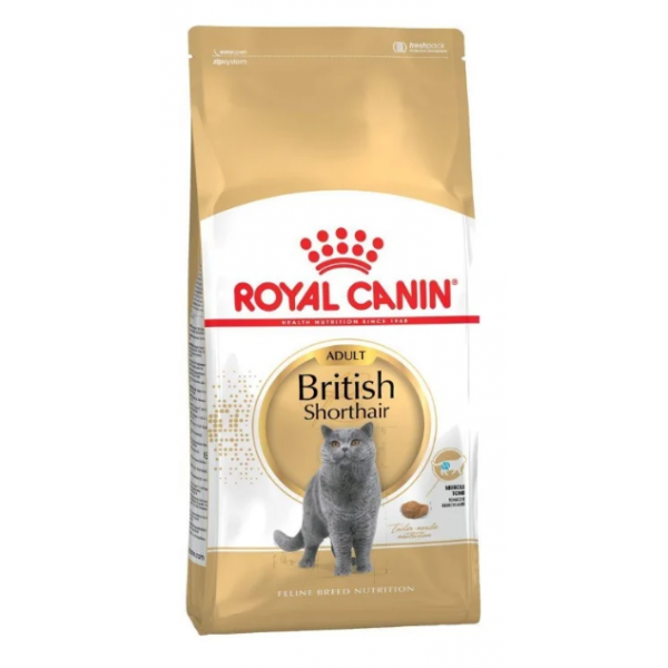 Royal Canin British Shorthair Adult Корм сухой для кошек породы Британская короткошерстная Кот и Пес, онлайн зоомагазин и ветаптека