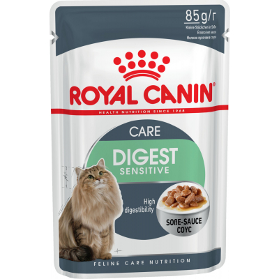 Royal Canin Digestive Sensitive Пауч для поддержания здоровья пищеварительной системы Кошек Кот и Пес, онлайн зоомагазин и ветаптека