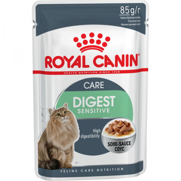 Royal Canin Digestive Sensitive Пауч для поддержания здоровья пищеварительной системы Кошек Кот и Пес, онлайн зоомагазин и ветаптека
