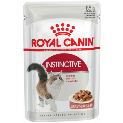 Royal Canin Instinctive Пауч для кошек Мелкие кусочки в соусе Кот и Пес, онлайн зоомагазин и ветаптека