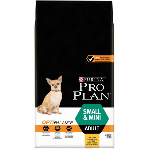 Purina Pro Plan Корм для собак мелких пород с Курицей Кот и Пес, онлайн зоомагазин и ветаптека
