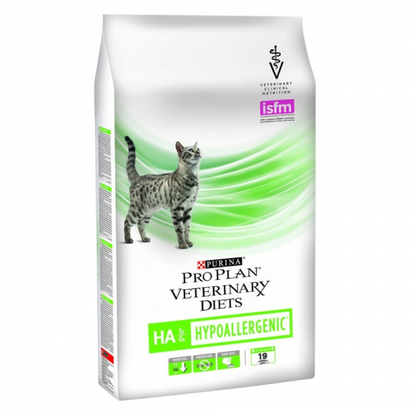 Purina Pro Plan Veterinary Diets HA Корм для кошек при Аллергии Кот и Пес, онлайн зоомагазин и ветаптека