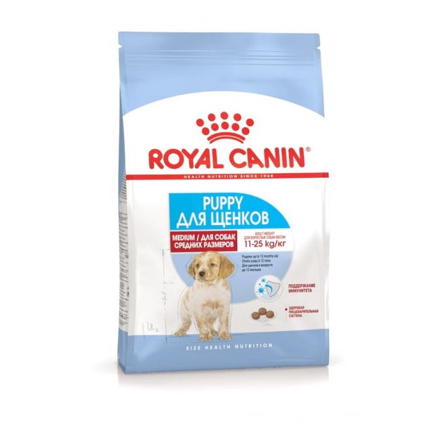 Royal Canin Medium Puppy Корм для щенков средних пород Кот и Пес, онлайн зоомагазин и ветаптека