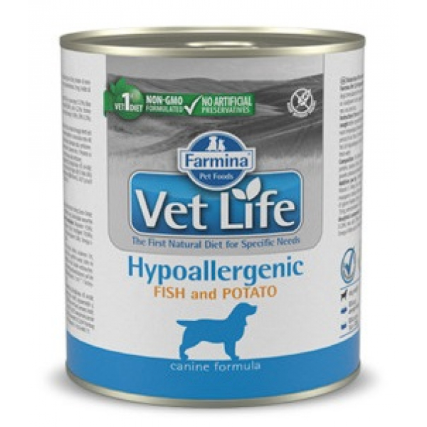 Farmina Vet Life Hypoallergenic Fish Консервы для собак при аллергии Кот и Пес, онлайн зоомагазин и ветаптека