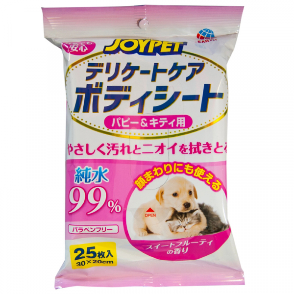 Japan Premium Pet Joy Pet Шампуневые полотенца для котят и щенков Кот и Пес, онлайн зоомагазин и ветаптека