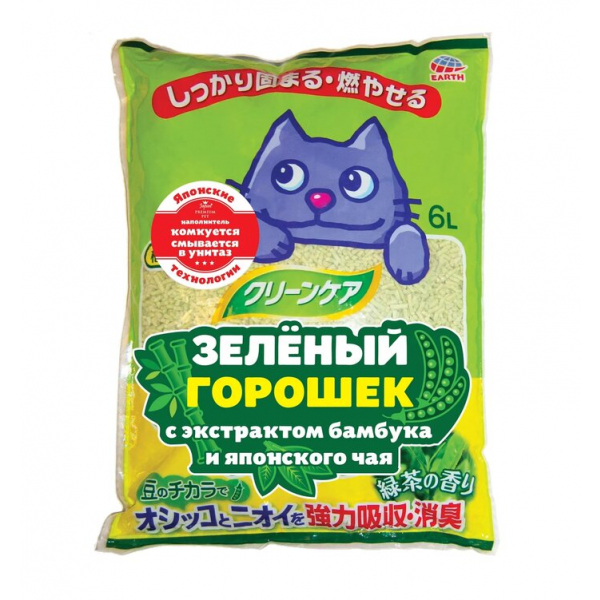 Japan Premium Pet Наполнитель для кошачьего туалета с Бамбуком и Японским Чаем Кот и Пес, онлайн зоомагазин и ветаптека