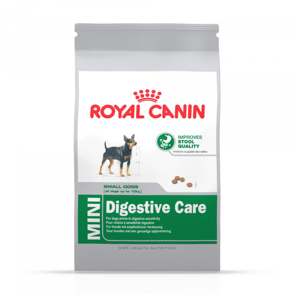 Royal Canin Mini Digestive Care Корм для взрослых собак с чувствительным пищеварением Кот и Пес, онлайн зоомагазин и ветаптека