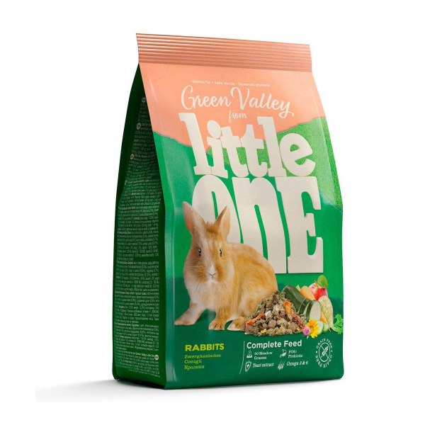 Little One Зелёная долина Корм для кроликов Кот и Пес, онлайн зоомагазин и ветаптека