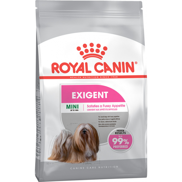 Royal Canin Mini Exigent Корм для собак привередливых в питании Кот и Пес, онлайн зоомагазин и ветаптека
