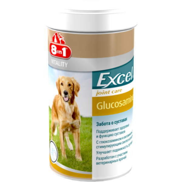 8in1 Excel Glucosamine Хондропротектор для собак Кот и Пес, онлайн зоомагазин и ветаптека