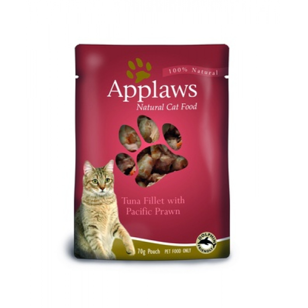 Applaws Пауч для кошек с Тунцом и Креветками Кот и Пес, онлайн зоомагазин и ветаптека