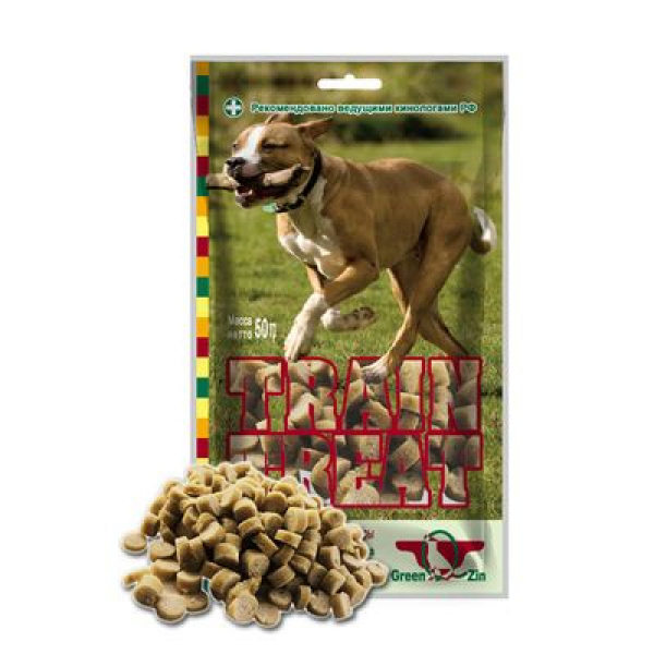 GreenQzin Лакомства для собак "ДРЕССУРА 2" с Индейкой и Треской Кот и Пес, онлайн зоомагазин и ветаптека