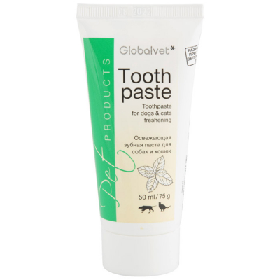 Global Vet Tooth Paste Зубная паста "Освежающая" для собак и кошек Кот и Пес, онлайн зоомагазин и ветаптека