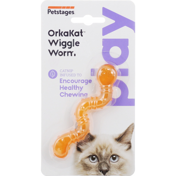 Petstages Orka Игрушка для кошек Червяк Кот и Пес, онлайн зоомагазин и ветаптека