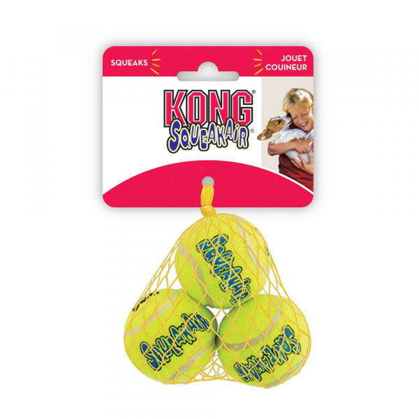 Kong Air Игрушка для собак Мяч теннисный с пищалкой очень малый (1/3) Валта аст5е Кот и Пес, онлайн зоомагазин и ветаптека