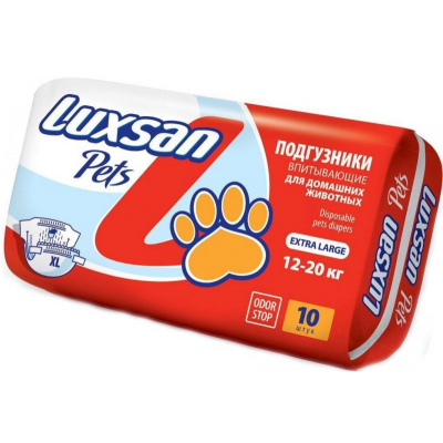 Luxsan Pets Extra Large Подгузники XL (12-20кг) Кот и Пес, онлайн зоомагазин и ветаптека