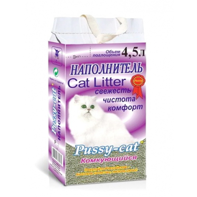 Pussy-cat Наполнитель для кошачьего туалета Кот и Пес, онлайн зоомагазин и ветаптека