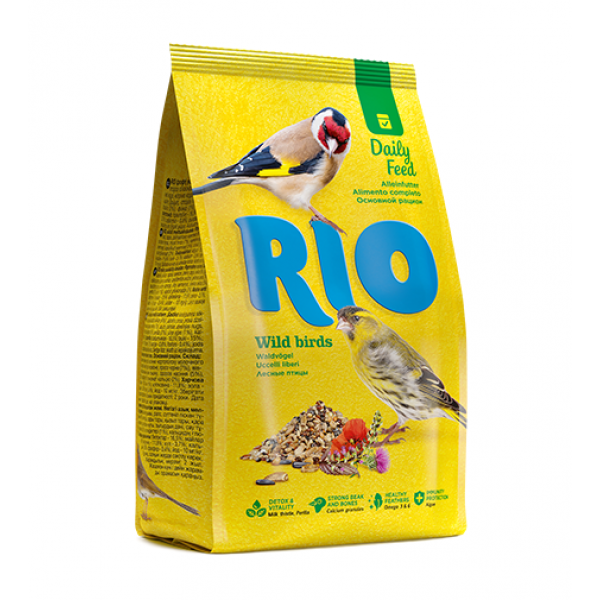 RIO Wild Birds Корм для лесных певчих птиц Кот и Пес, онлайн зоомагазин и ветаптека