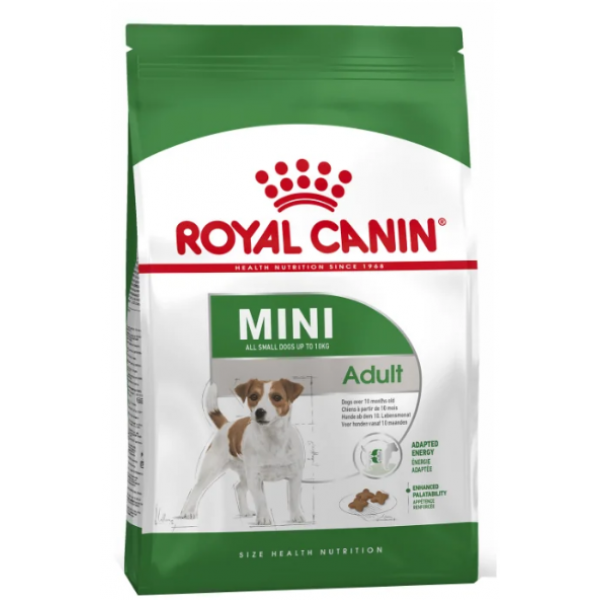 Royal Canin Mini Adult Корм для взрослых собак мелких пород Кот и Пес, онлайн зоомагазин и ветаптека
