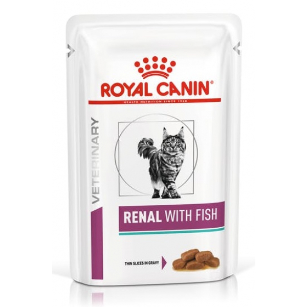 Royal Canin Renal  Пауч для кошек для поддержания функции почек при острой или хронической почечной недостаточности с Тунцом Кот и Пес, онлайн зоомагазин и ветаптека