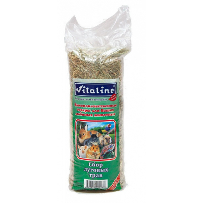 Vitaline Сено для грызунов Сбор луговых трав Кот и Пес, онлайн зоомагазин и ветаптека