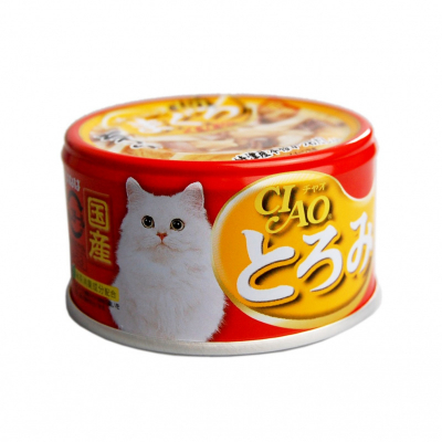 Japan Premium Pet CIAO Консервы для кошек с Тунцом бонито, Кальмаром и Куриным филе Кот и Пес, онлайн зоомагазин и ветаптека