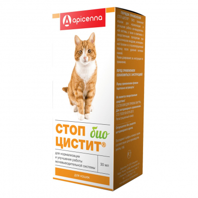 Apicenna Стоп-цистит для Кошек Кот и Пес, онлайн зоомагазин и ветаптека