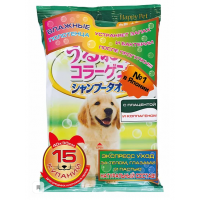 Japan Premium Pet  Шампуневые полотенца для собак крупных пород с Коллагеном и Плацентой