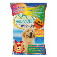Japan Premium Pet Шампуневые полотенца для собак крупных пород с Протеином и Шелком