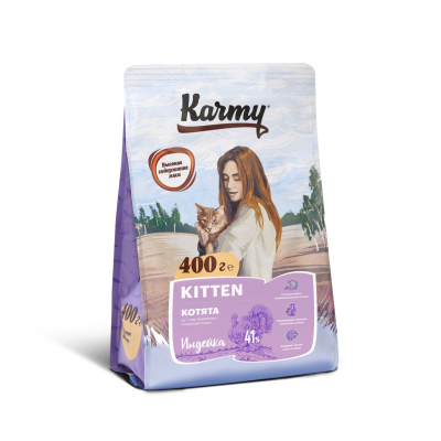Karmy Kitten Корм для котят, беременных и кормящих кошек с Индейкой Кот и Пес, онлайн зоомагазин и ветаптека