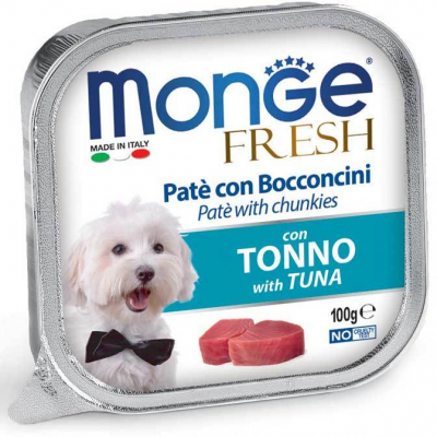 Monge Fresh Консерва для собак из Тунца Кот и Пес, онлайн зоомагазин и ветаптека