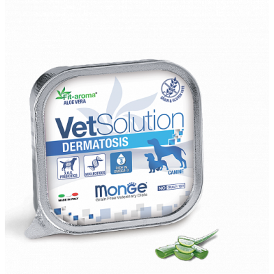 Monge Vetsolution Dermatosis Консервы для собак при дерматозе и чрезмерном выпадении шерсти Кот и Пес, онлайн зоомагазин и ветаптека