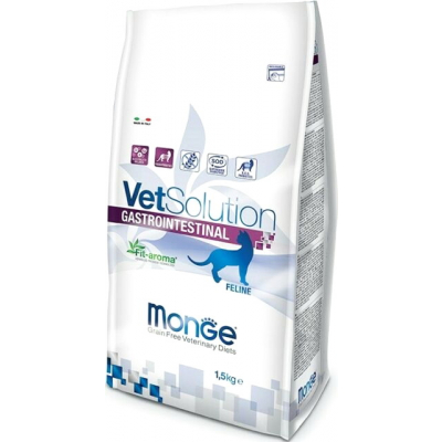 Monge Vetsolution Gastrointestinal Корм для кошек при острых кишечных расстройствах и нарушении пищеварения Кот и Пес, онлайн зоомагазин и ветаптека