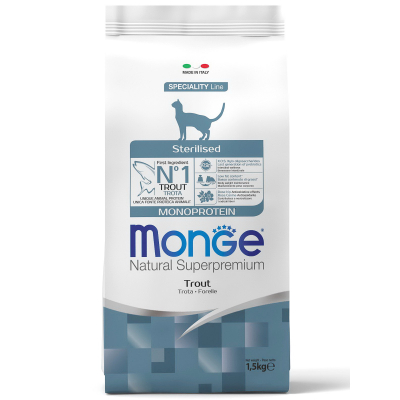 Monge Kitten Monoprotein Корм для котят с Форелью Кот и Пес, онлайн зоомагазин и ветаптека