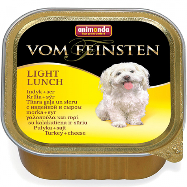 Animonda Vom Feinsten Light Ламистер для собак склонных к ожирению с Индейкой и Сыром Кот и Пес, онлайн зоомагазин и ветаптека