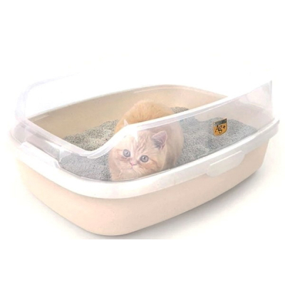 №1 Туалет для кошек с большими бортами с совком Кот и Пес, онлайн зоомагазин и ветаптека
