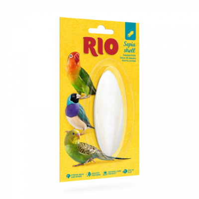 RIO Сепия (панцирь каракатицы) минеральная подкормка для птиц Кот и Пес, онлайн зоомагазин и ветаптека